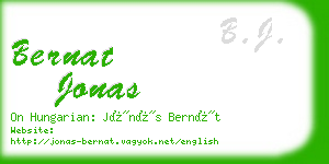 bernat jonas business card